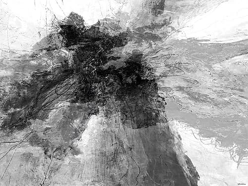 B and W I Art Print